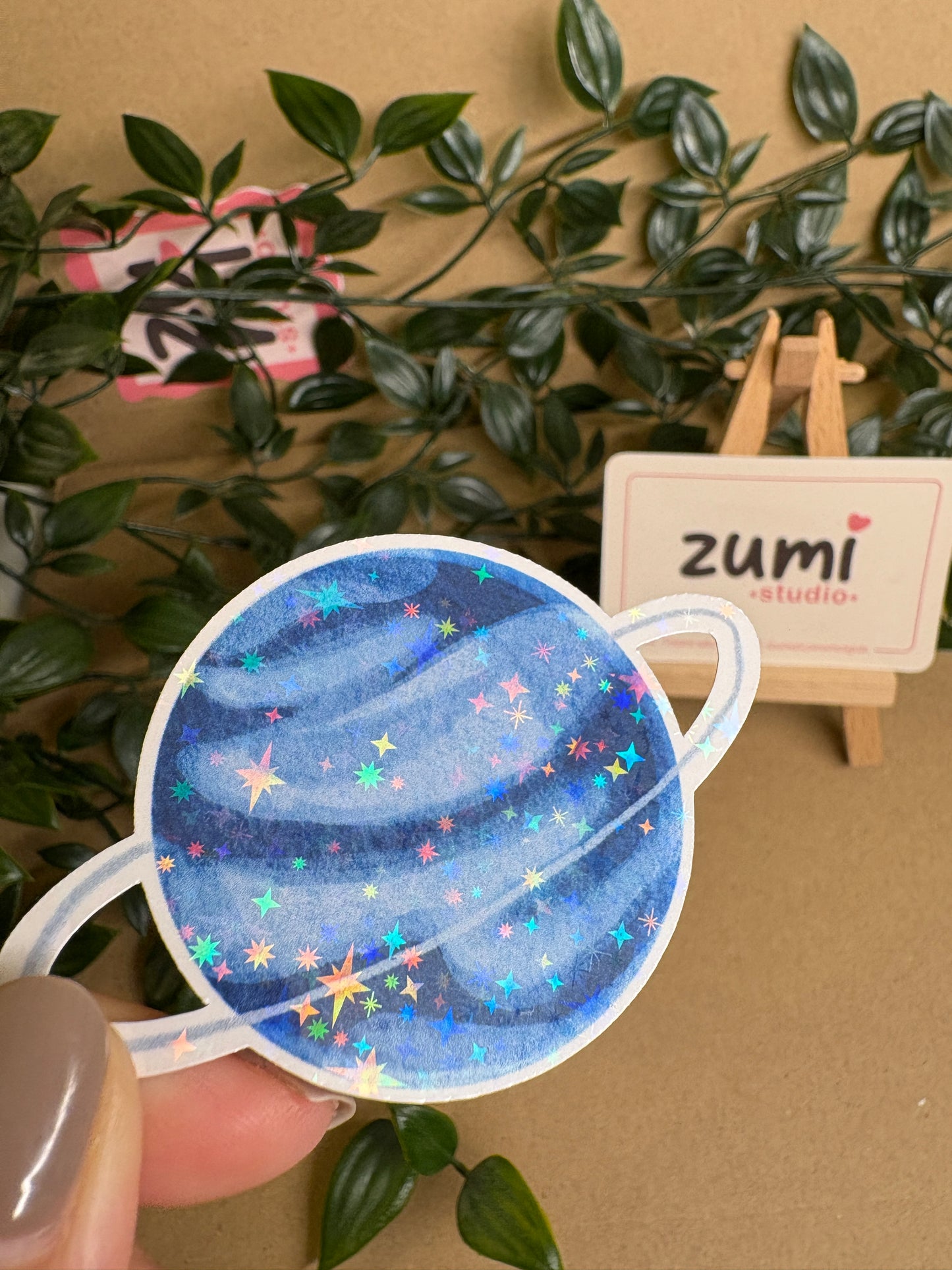 Stickere Die-cut - „Planetele Sistemului Solar” – Holografic