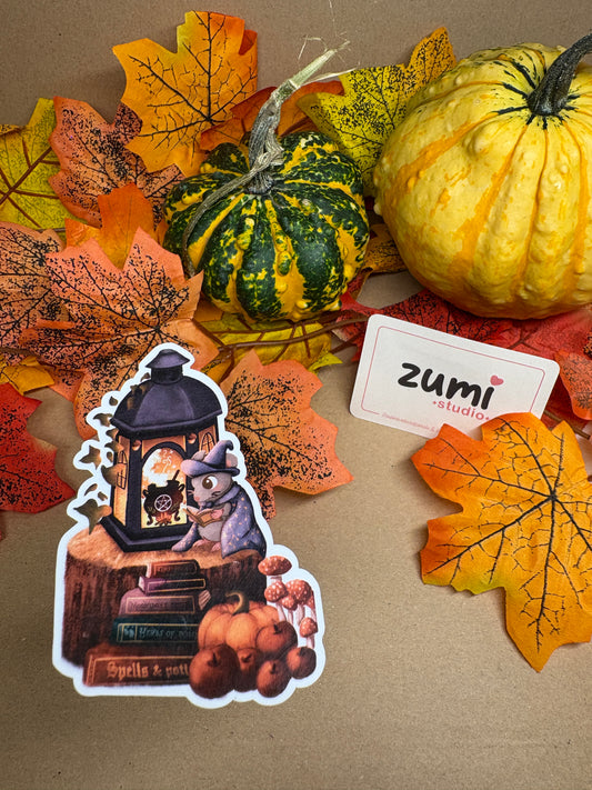 Sticker Die-cut - „Vrăjitorul din lanternă”