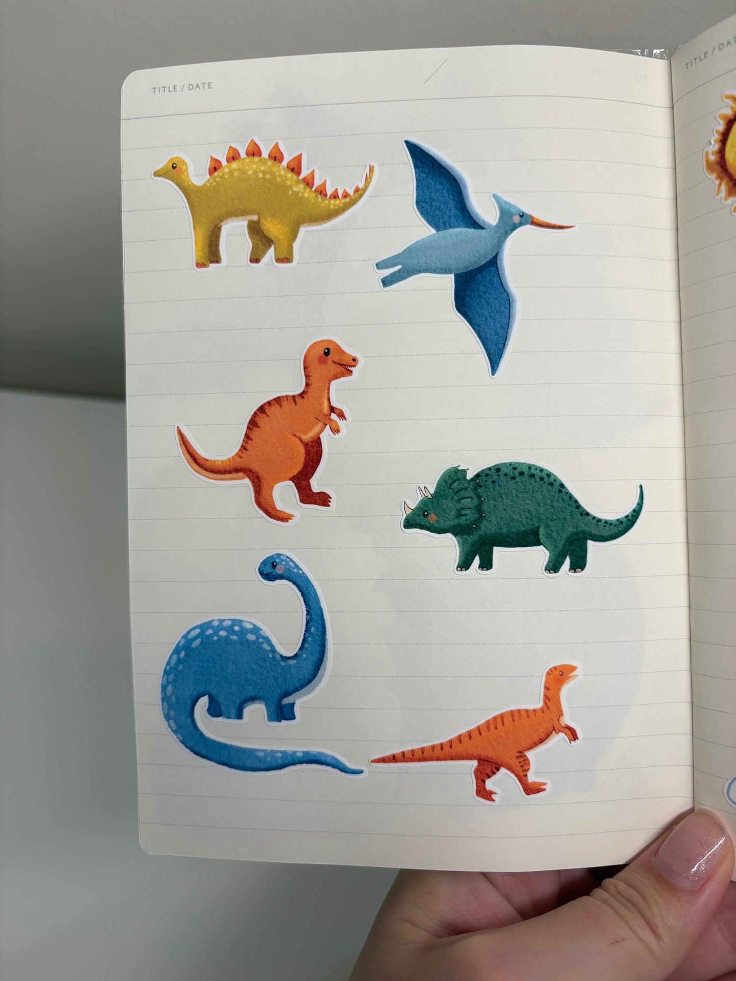 Sticker Sheet „Dinozaurii” – A5, Hârtie Mată