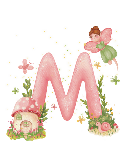 Litere personalizate 30x40 cm – Ținutul zânelor