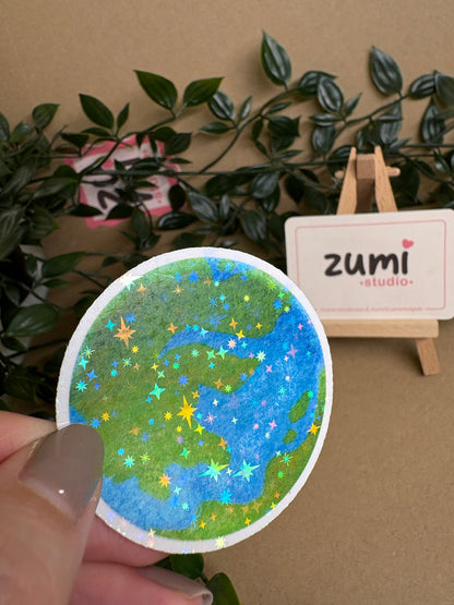 Stickere Die-cut - „Planetele Sistemului Solar” – Holografic