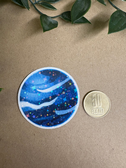 Stickere Die-cut - „Planetele Sistemului Solar” – Holografic