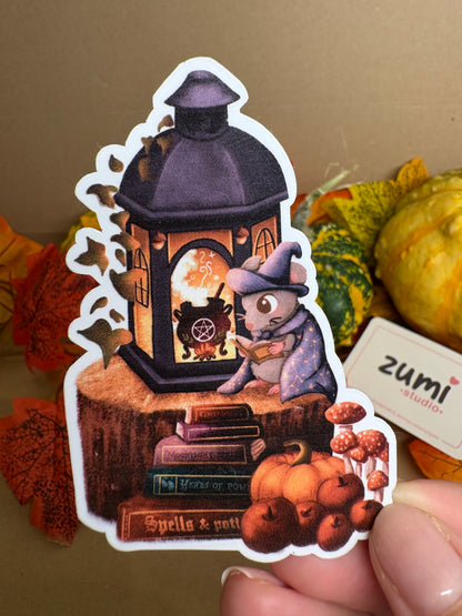 Sticker Die-cut - „Vrăjitorul din lanternă”