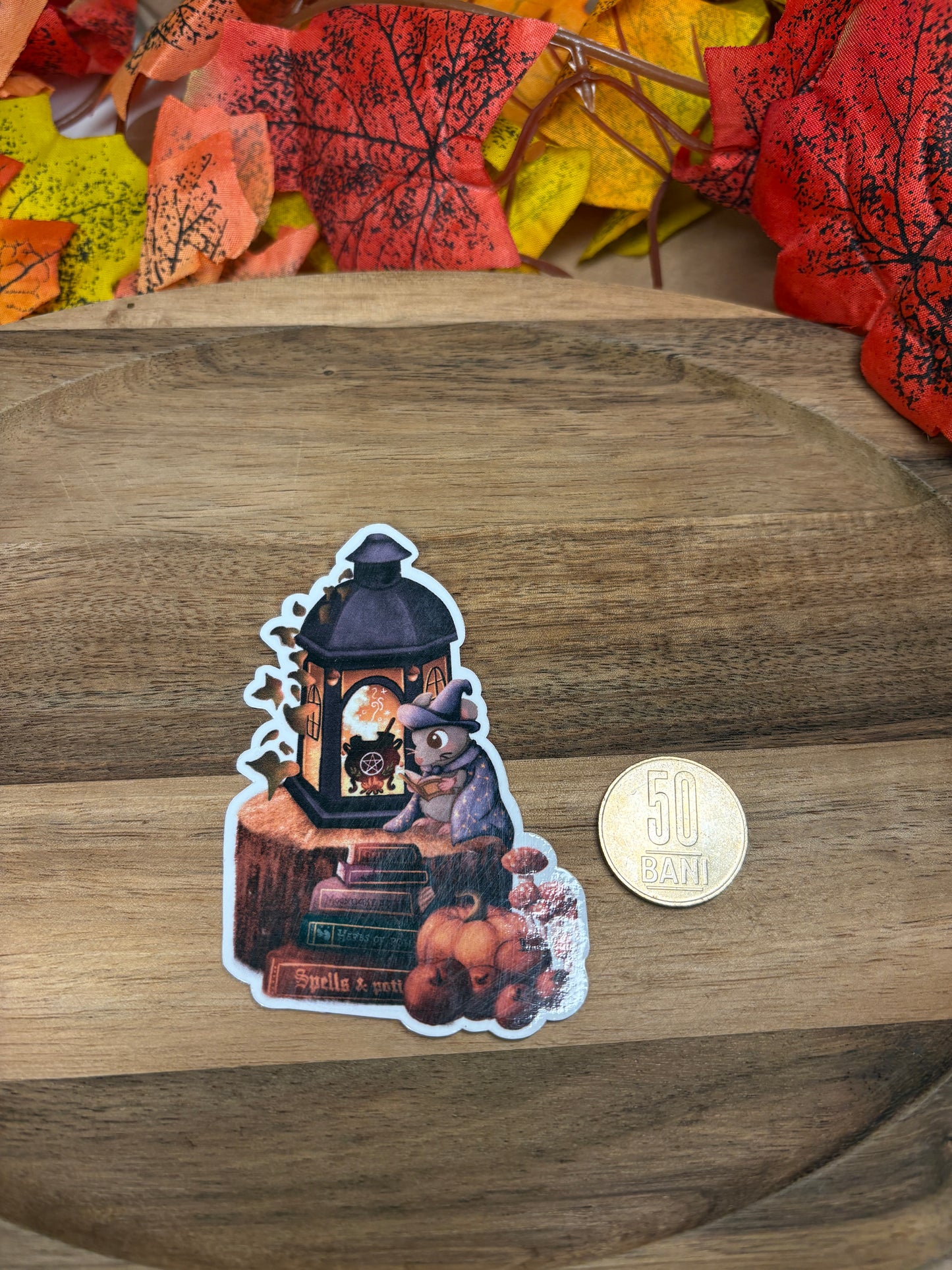 Sticker Die-cut - „Vrăjitorul din lanternă”