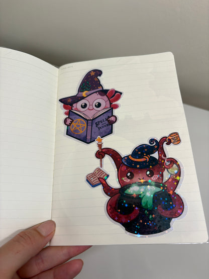 Sticker Die-cut - „Octopus Alchimist” – Holografic