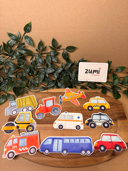 Stickere Die-cut - „Masini si Vehicule”