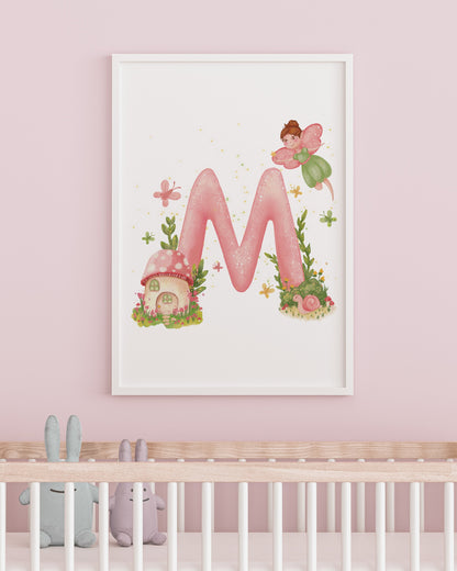 Litere personalizate 30x40 cm – Ținutul zânelor